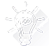 light bulb with eyeball inside icon